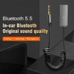 Bluetooth 5.5 Car Kit AUX Audio Receiver USB To 3.5mm Hifi Stereo Music Navigation Handsfree With Mic Wireless Adapter Transmit - Image 3