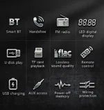 BQCC Car Radio Stereo Player Digital Bluetooth MP3 Player JSD-530 520 60Wx4 FM Audio Stereo Music USB/SD with Built-in AUX Input - Image 3