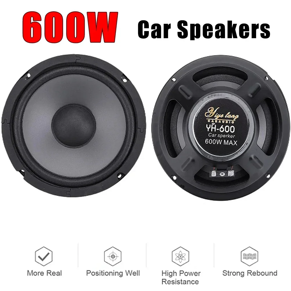 S3b3993e070f64c698b888fdf1c53570ei.webp 1PCS Car Speakers 600W 2-Way Vehicle Door Auto Audio Music Stereo Subwoofer Full Range Frequency Automotive Speakers - Image 1