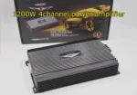 audioGUART Car Home Audio Power Amplifier 4 Channel 12V Car Digital Amplifer Car Audio Amplifier for Cars Amplifier Subwoofer
