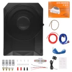 Hikity 800W 10" Ultra-Thin Subwoofer 12V Under-Seat Car Audio Active Subwoofer With Audio Cable Audio Processor Music Player - Image 6