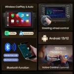 Junsun Wireless CarPlay for Apple Android Auto Car Radio for Seat Ibiza 6j 2009 2010 2011-2013 GPS Multimedia Stereo TouchScreen - Image 4