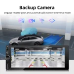 1DIN 6.86inch Universal MP5 Car Radio Support Wireless Carplay Android AUTO AUX USB  BT Touch Screen Multimedia Video Player - Image 5