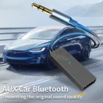 Bluetooth 5.5 Car Kit AUX Audio Receiver USB To 3.5mm Hifi Stereo Music Navigation Handsfree With Mic Wireless Adapter Transmit - Image 2