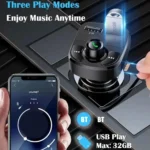 Car Charger Wireless Bluetooth FM Transmitter Hands-Free Calling Radio Receiver Mp3 Music Stereo Adapter Dual USB Port Charger - Image 4