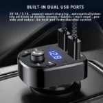 Car Mp3 Player Dual Usb Fast Charger Fm Bluetooth Receiver Bluetooth Compatible 5.0 Fm Transmitter Usb Flash Drive Plug Car Kit - Image 2