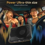 Hikity 800W 10" Ultra-Thin Subwoofer 12V Under-Seat Car Audio Active Subwoofer With Audio Cable Audio Processor Music Player - Image 3