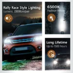 Philips LED 15000lm Ultinon Rally 3590 H4 H7 H8 H11 HB3 HB4 H19 HIR2 H1 Car Headlight 6500K White Max Power 180W 12V 4200K U359N - Image 6