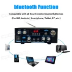AK55 Digital Sound Amplifier for Car Bluetooth 5.0 Audio Amplifier for Home Karaoke Channel 2.0 HiFi Stereo Car Subwoofer AMP - Image 3